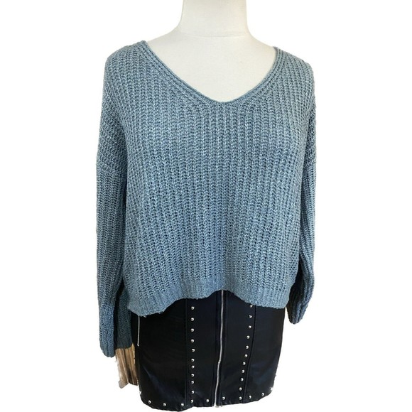 Juniors Aqua Slouch Sweater XL EUC - Picture 1 of 8